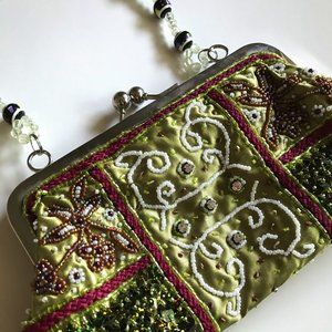 Beaded Wristlet Purse Clutch